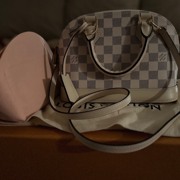 Louis Vuitton Alma BB Damier Azur with Braided Handles (Model: N45294) - Picture 6 of 11